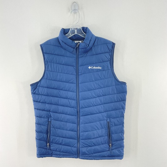 Columbia Other - Columbia Blue Men's Full Zip Insulated Puffer Vest - Size M